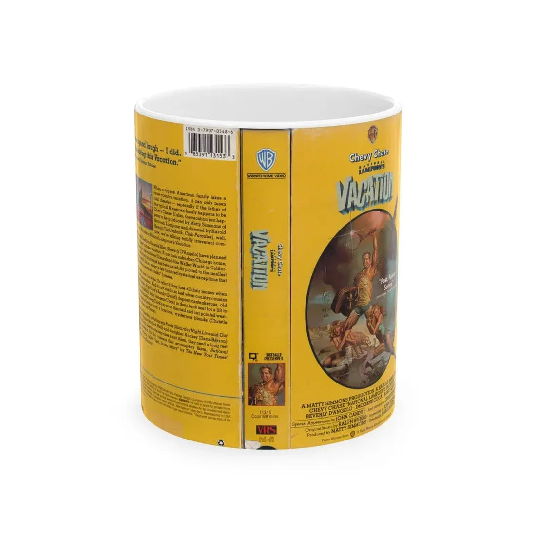 NATIONAL LAMPOONS VACATION CHEVY CHASE (VHS COVER) - White Coffee Mug 11oz - Go Mug Yourself