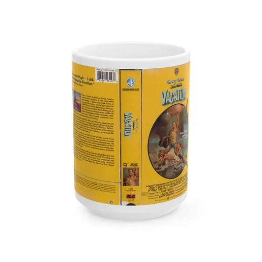 NATIONAL LAMPOONS VACATION CHEVY CHASE (VHS COVER) - White Coffee Mug 15oz - Go Mug Yourself