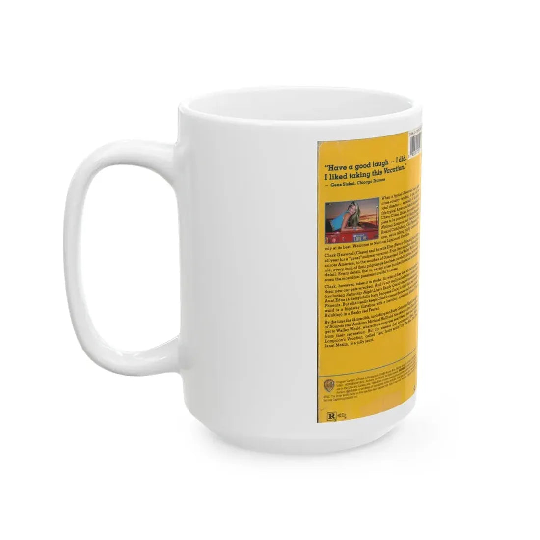 NATIONAL LAMPOONS VACATION CHEVY CHASE (VHS COVER) - White Coffee Mug - Go Mug Yourself