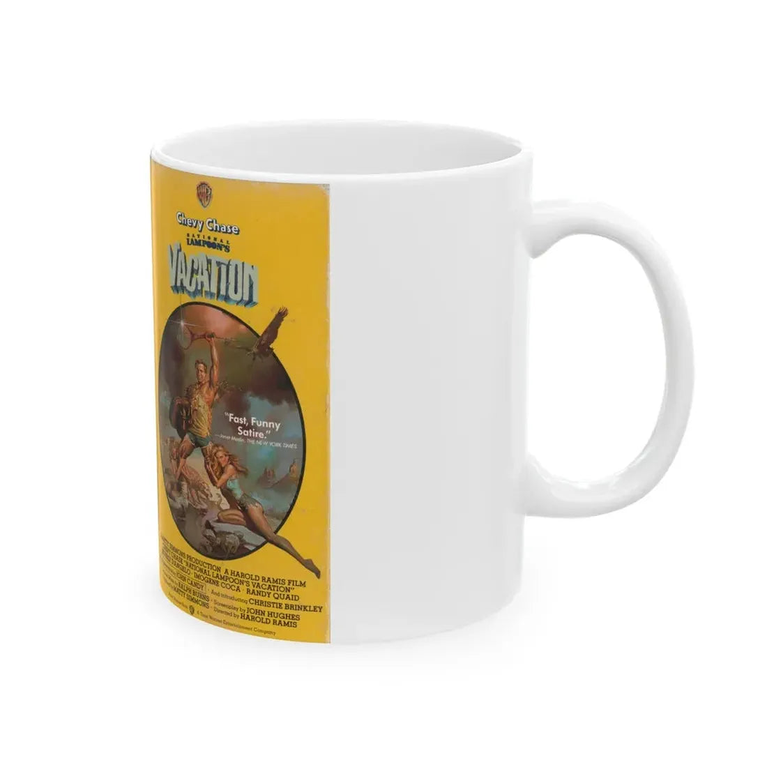 NATIONAL LAMPOONS VACATION CHEVY CHASE (VHS COVER) - White Coffee Mug - Go Mug Yourself