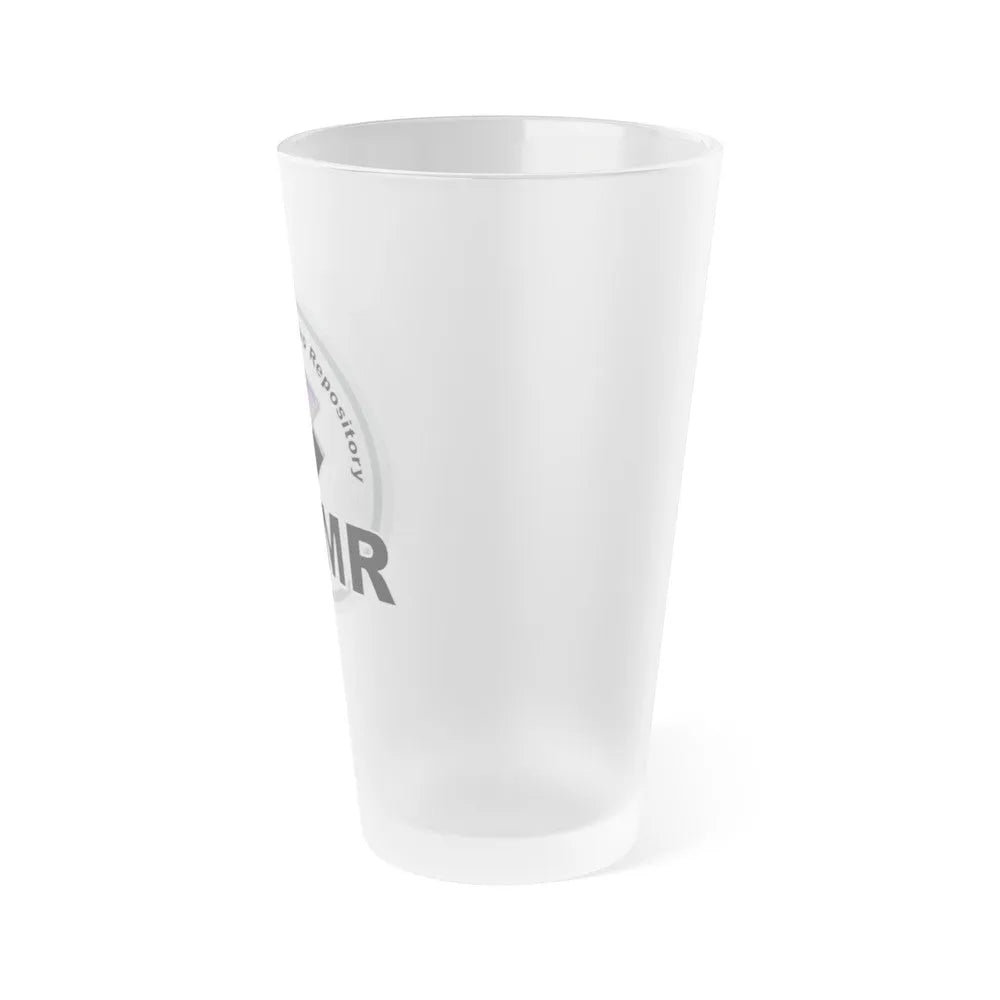 National Mine Map Repository - Frosted Pint Glass 16oz-Go Mug Yourself