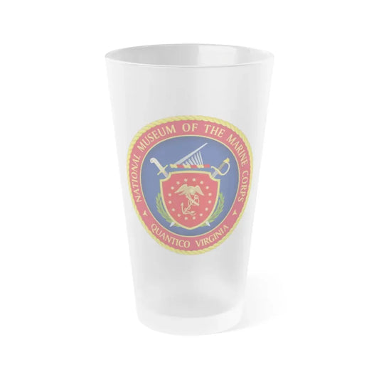 National Museum of the Marine Corps NMMC (USMC) Frosted Pint Glass 16oz Default Title - Go Mug Yourself
