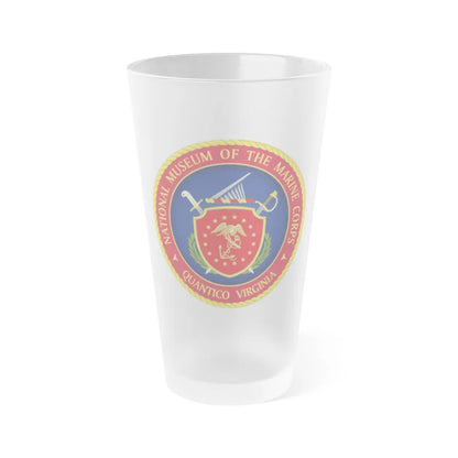 National Museum of the Marine Corps NMMC (USMC) Frosted Pint Glass 16oz-Go Mug Yourself