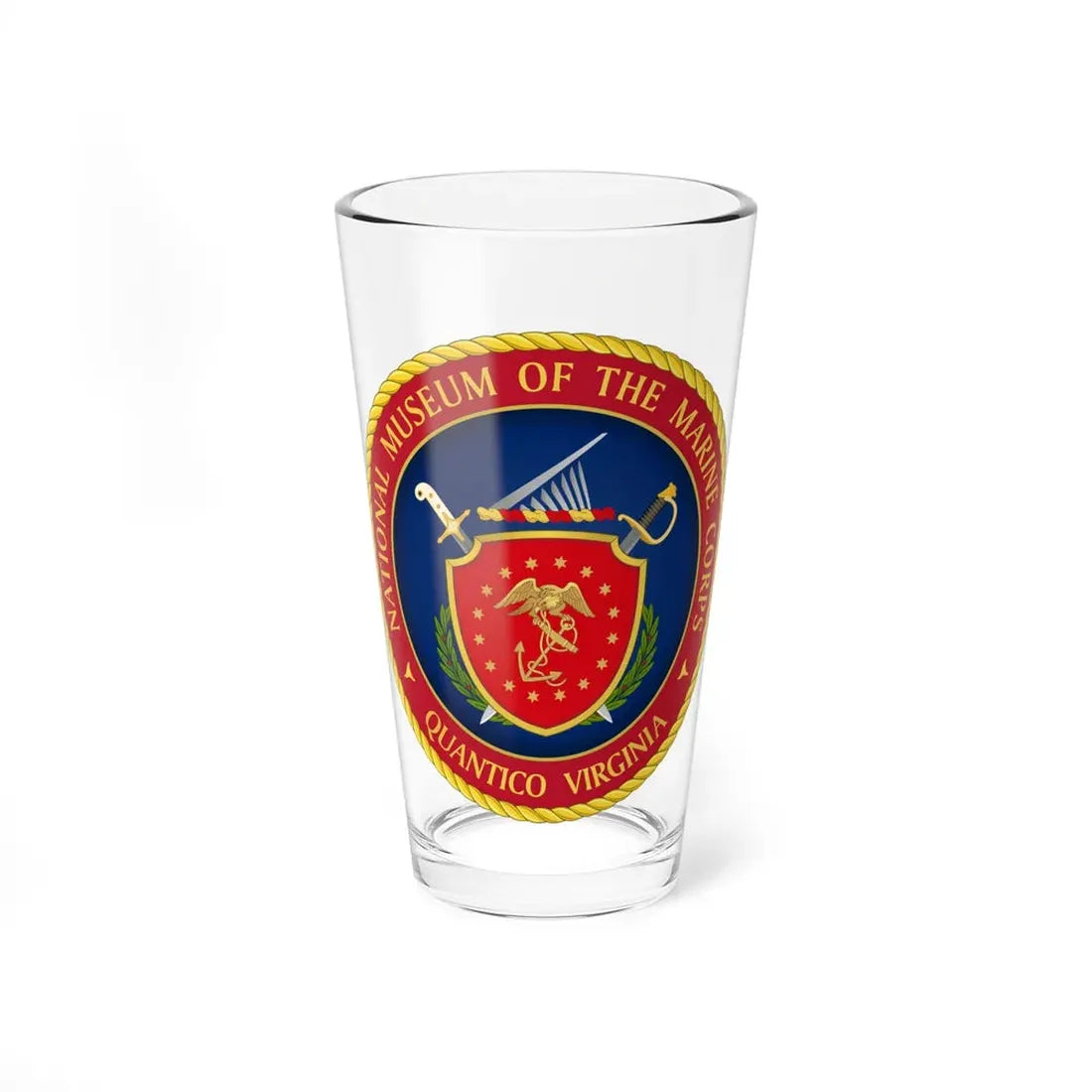 National Museum of the Marine Corps NMMC (USMC) Pint Glass 16oz 16oz - Go Mug Yourself