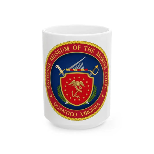 National Museum of the Marine Corps NMMC (USMC) White Coffee Mug 15oz - Go Mug Yourself