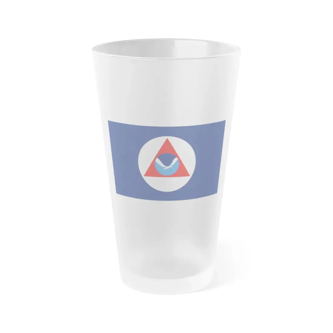 National Oceanic and Atmospheric Administration Flag - Frosted Pint Glass 16oz 16oz Frosted - Go Mug Yourself
