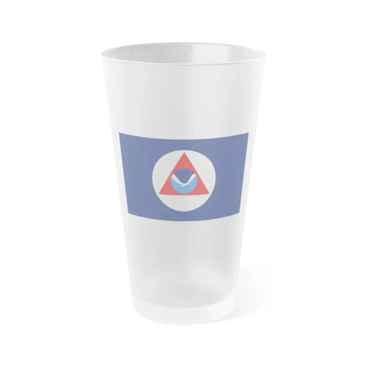 National Oceanic and Atmospheric Administration Flag - Frosted Pint Glass 16oz 16oz Frosted - Go Mug Yourself