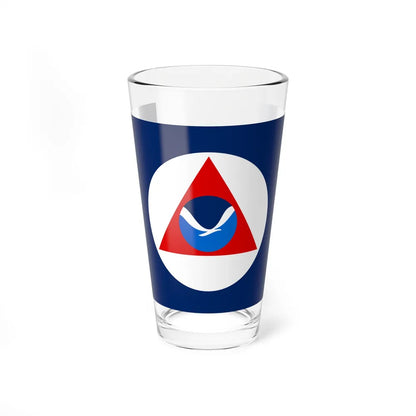 National Oceanic and Atmospheric Administration Flag - Pint Glass 16oz-16oz-Go Mug Yourself