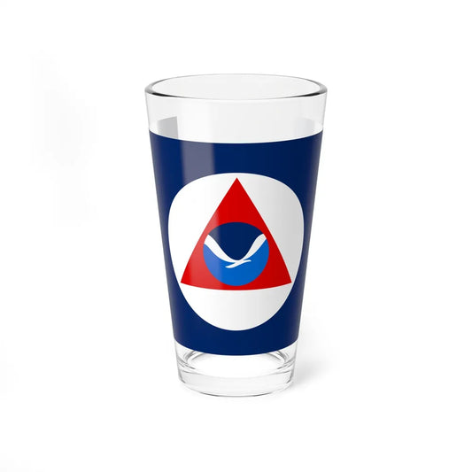 National Oceanic and Atmospheric Administration Flag - Pint Glass 16oz-16oz-Go Mug Yourself