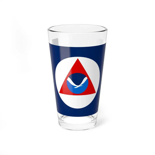 National Oceanic and Atmospheric Administration Flag - Pint Glass 16oz 16oz - Go Mug Yourself