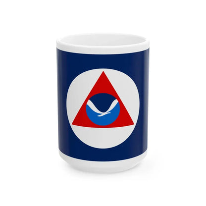 National Oceanic and Atmospheric Administration Flag - White Coffee Mug 15oz - Go Mug Yourself