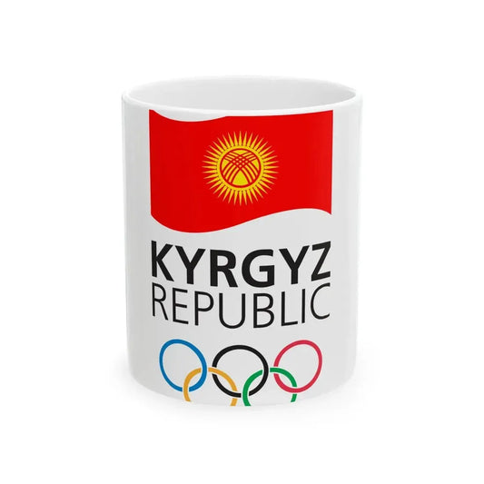 National Olympic Committee of the Kyrgyz Republic logo (Kyrgyzstan) White Coffee Mug 11oz - Go Mug Yourself