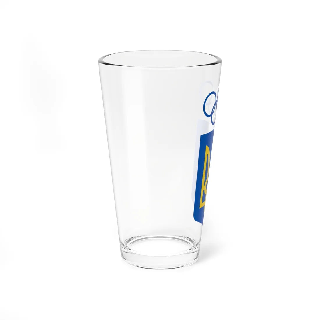 National Olympic Committee of Ukraine logo (Ukraine) (Coat of Arms) Pint Glass 16oz - Go Mug Yourself