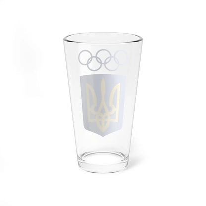 National Olympic Committee of Ukraine logo (Ukraine) (Coat of Arms) Pint Glass 16oz - Go Mug Yourself