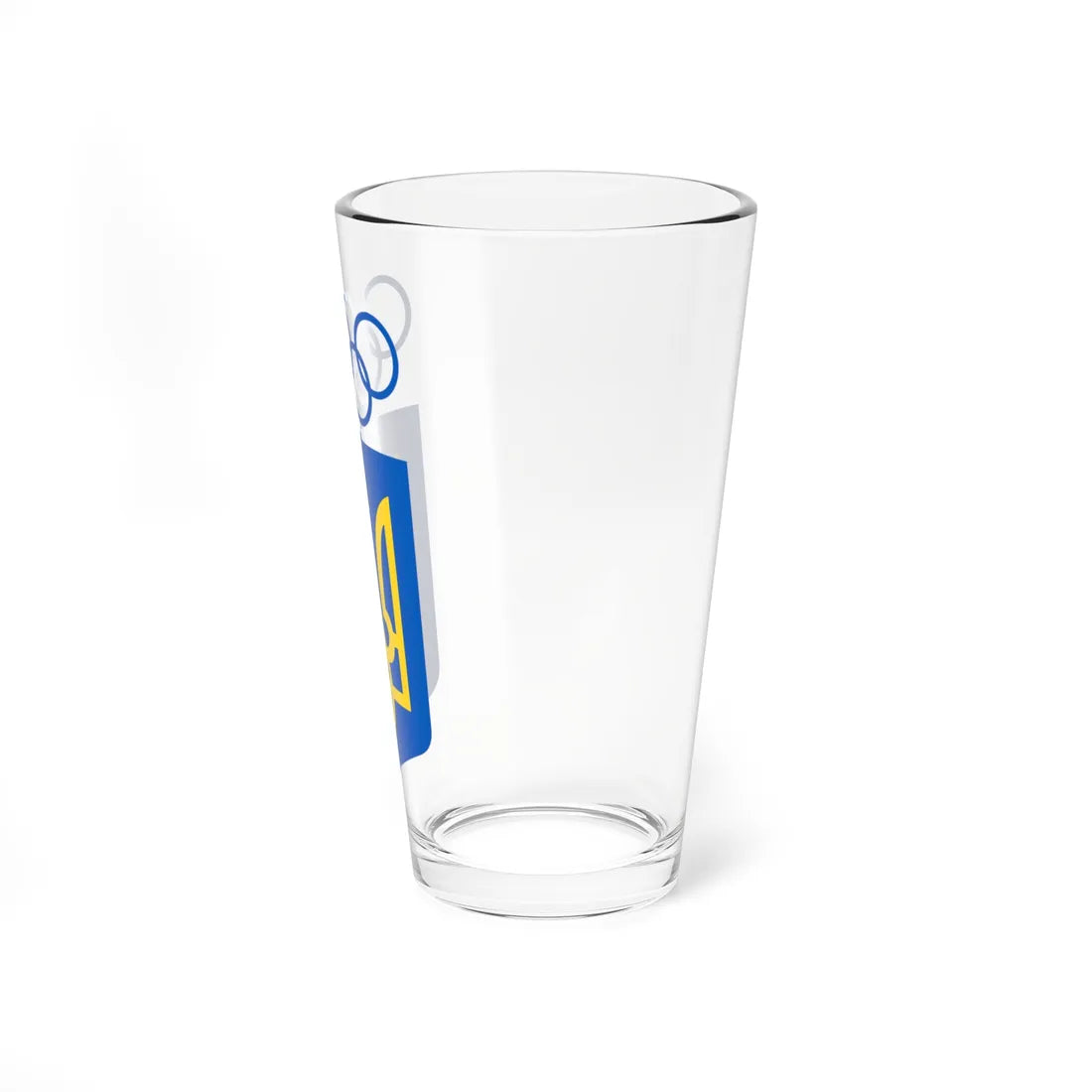 National Olympic Committee of Ukraine logo (Ukraine) (Coat of Arms) Pint Glass 16oz - Go Mug Yourself