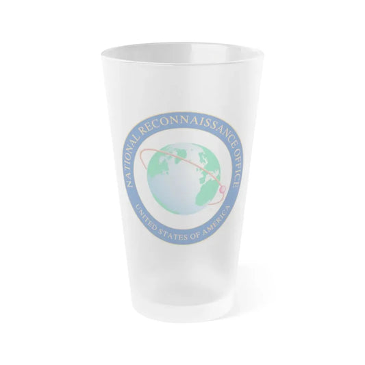 National Reconnaissance Office NRO - Frosted Pint Glass 16oz 16oz Frosted - Go Mug Yourself