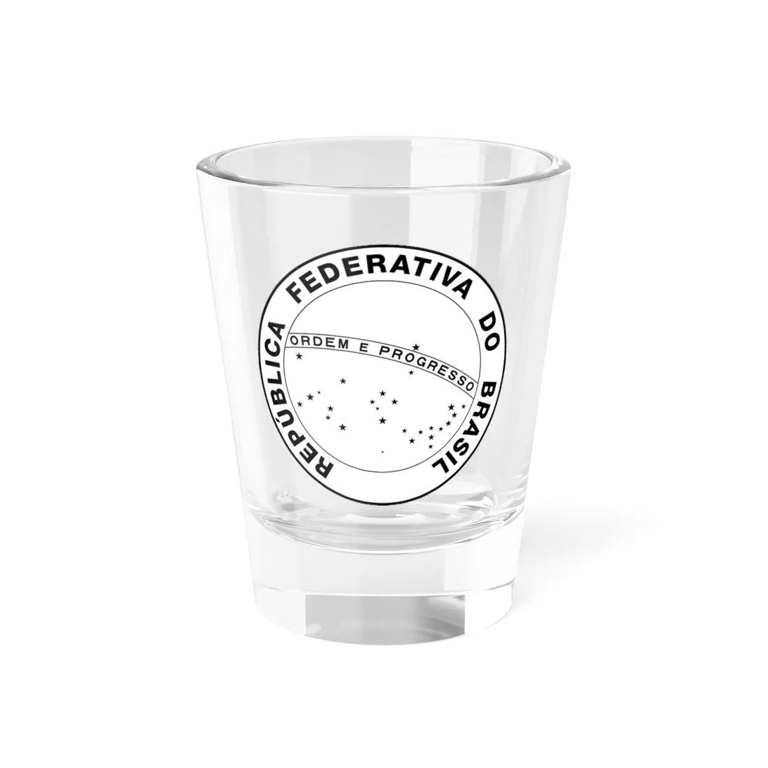 National Seal of Brazil (Brazil) (Coat of Arms) Shot Glass 1.5oz 1.5oz - Go Mug Yourself