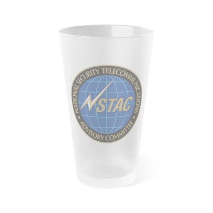 National Security Telecommunications Advisory Committee NSTAC - Frosted Pint Glass 16oz-16oz-Frosted-Go Mug Yourself