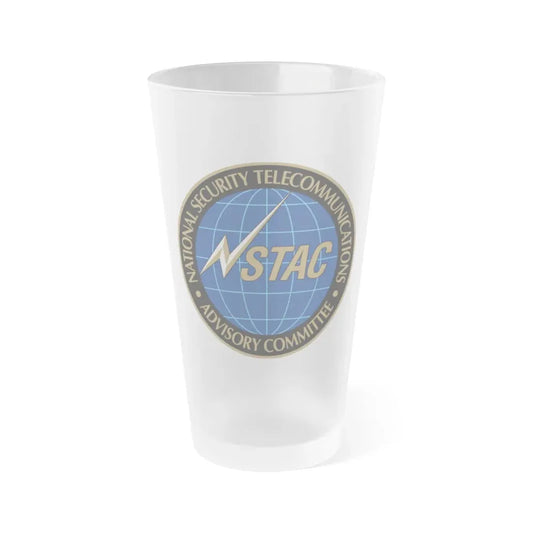 National Security Telecommunications Advisory Committee NSTAC - Frosted Pint Glass 16oz 16oz Frosted - Go Mug Yourself