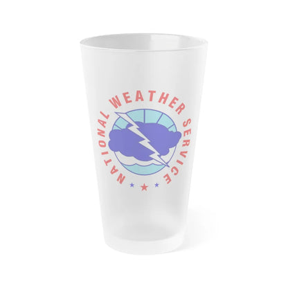 National Weather Service - Frosted Pint Glass 16oz-16oz-Frosted-Go Mug Yourself