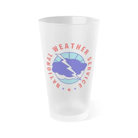 National Weather Service - Frosted Pint Glass 16oz 16oz Frosted - Go Mug Yourself