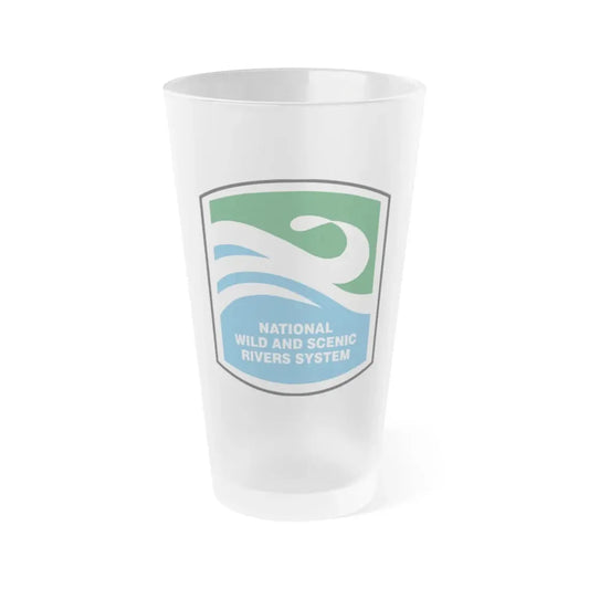 National Wild and Scenic Rivers System - Frosted Pint Glass 16oz 16oz Frosted - Go Mug Yourself