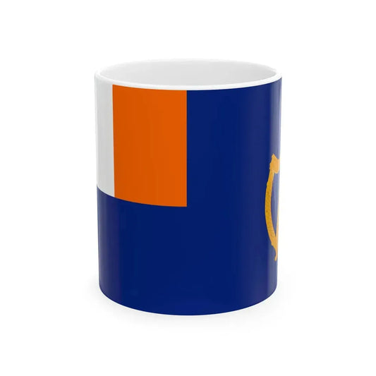 National Yacht Club Ireland ensign alternate (Ireland) White Coffee Mug 11oz - Go Mug Yourself