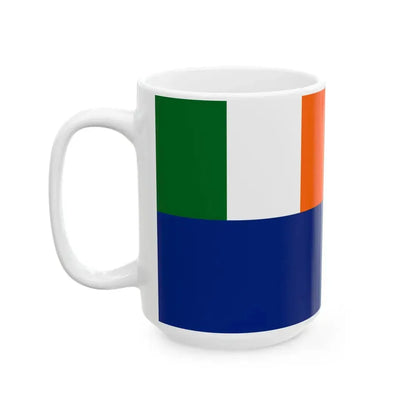 National Yacht Club Ireland ensign alternate (Ireland) White Coffee Mug - Go Mug Yourself