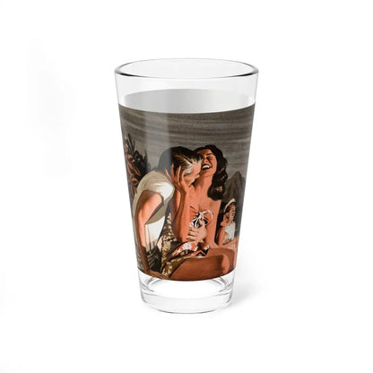 Native Dancers, Man's magazine illustration (Magazine Illustration) Pint Glass 16oz - Go Mug Yourself