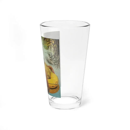 Native in an Army Raft, The Saturday Evening Post cover, December 1, 1945 (Magazine Illustration) Pint Glass 16oz - Go Mug Yourself