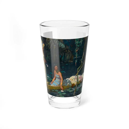 Natives in Flat Boat (Magazine Illustration) Pint Glass 16oz 16oz - Go Mug Yourself