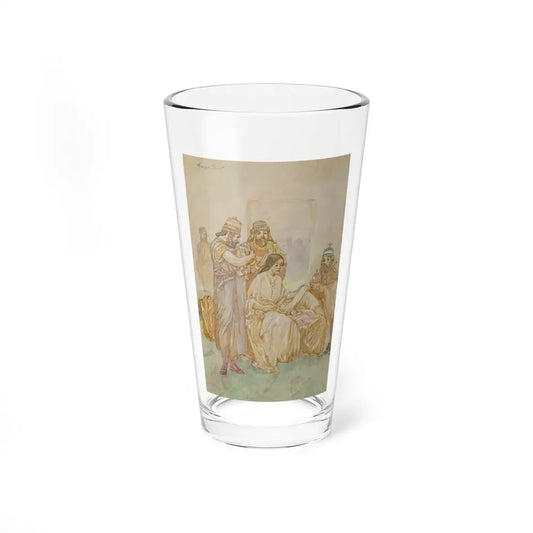 Nativity Scene study (Magazine Illustration) Pint Glass 16oz 16oz - Go Mug Yourself