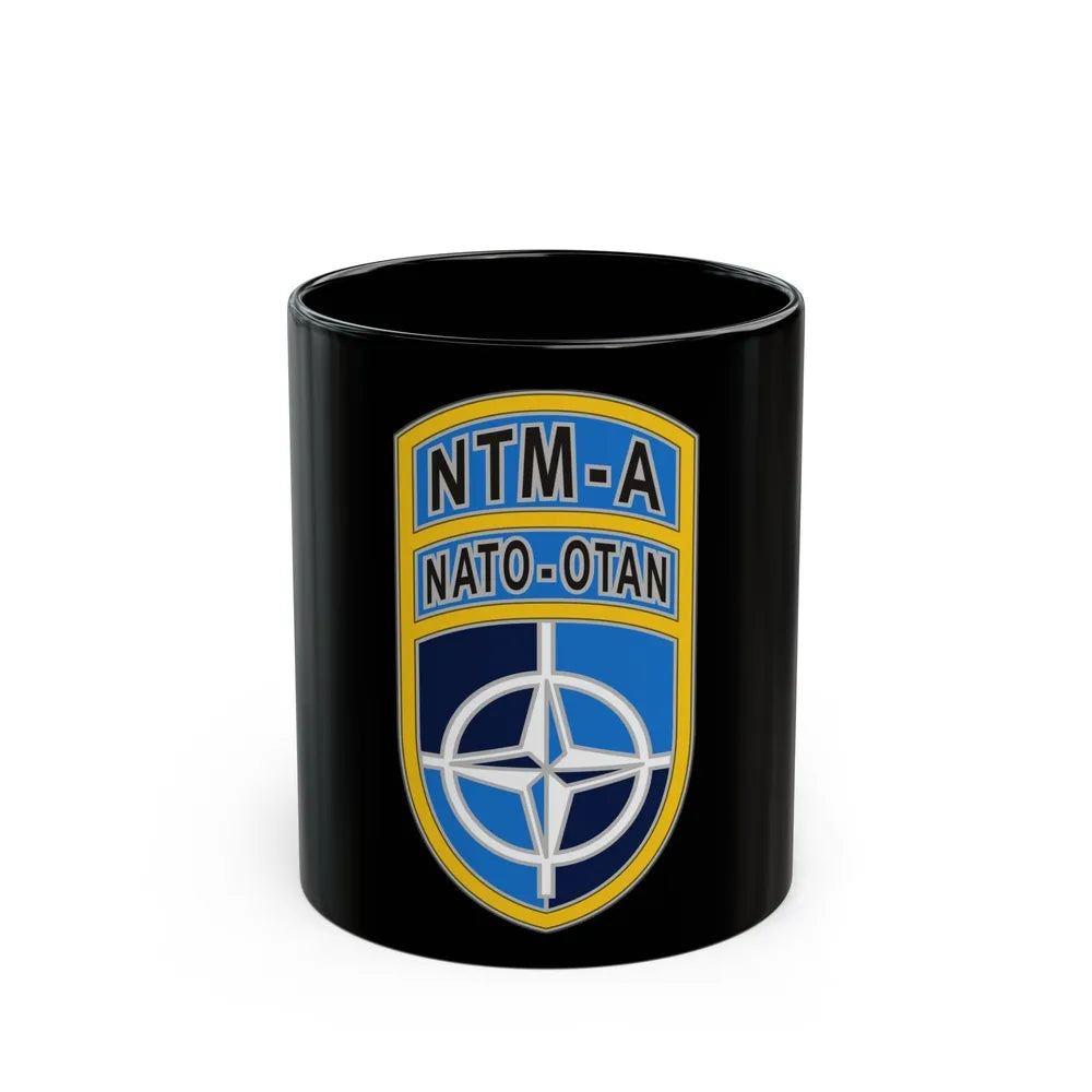 NATO Training MissionAfghanistan (U.S. Army) Black Coffee Mug-11oz-Go Mug Yourself