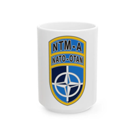 NATO Training MissionAfghanistan (U.S. Army) White Coffee Mug-15oz-Go Mug Yourself