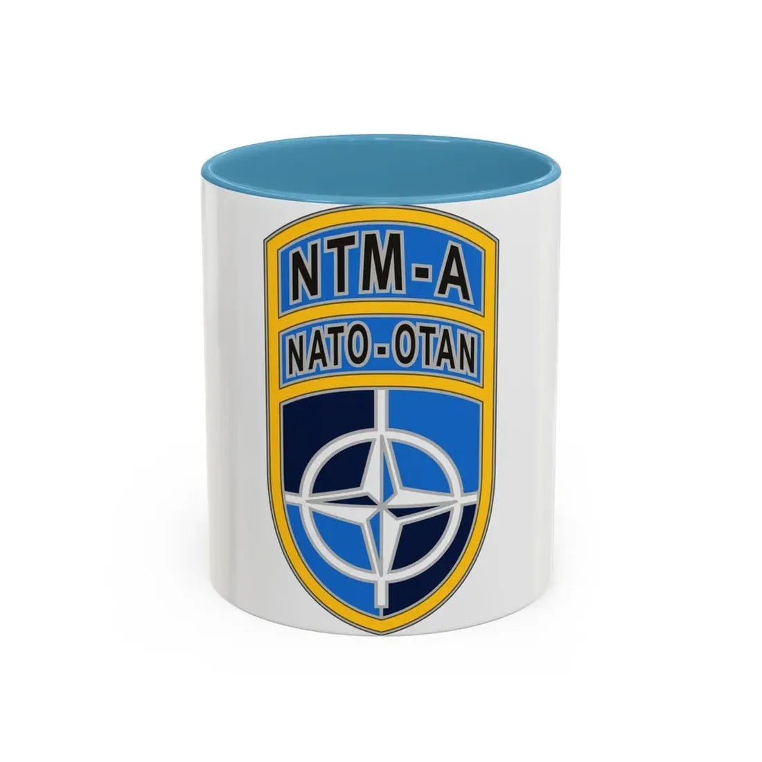 NATO Training MissionAfghanistan (U.S. Army) Accent Coffee Mug 11oz Light Blue - Go Mug Yourself