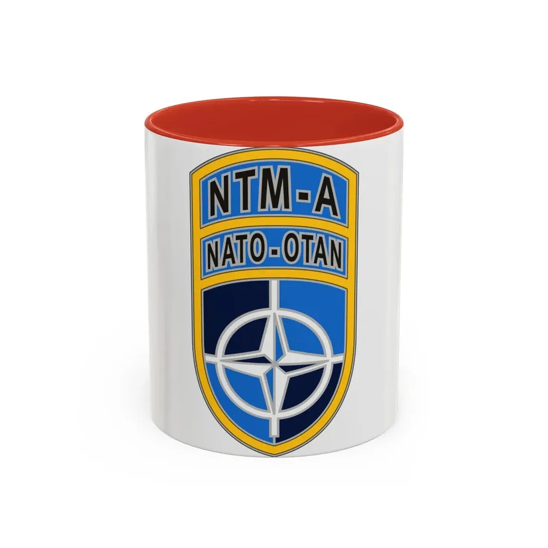 NATO Training MissionAfghanistan (U.S. Army) Accent Coffee Mug 11oz Red - Go Mug Yourself