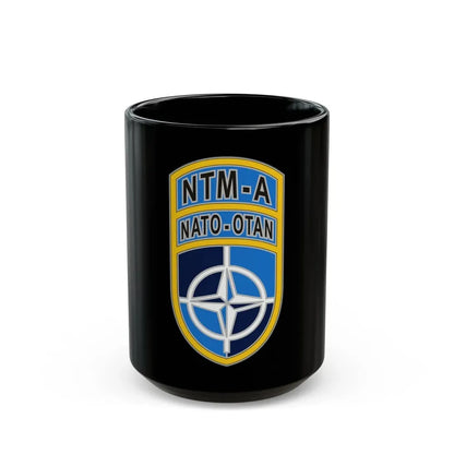 NATO Training MissionAfghanistan (U.S. Army) Black Coffee Mug 15oz - Go Mug Yourself