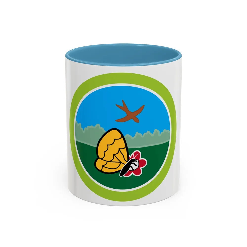 Nature (Boy Scout Merit Badge) Accent Coffee Mug-11oz-Light Blue-Go Mug Yourself