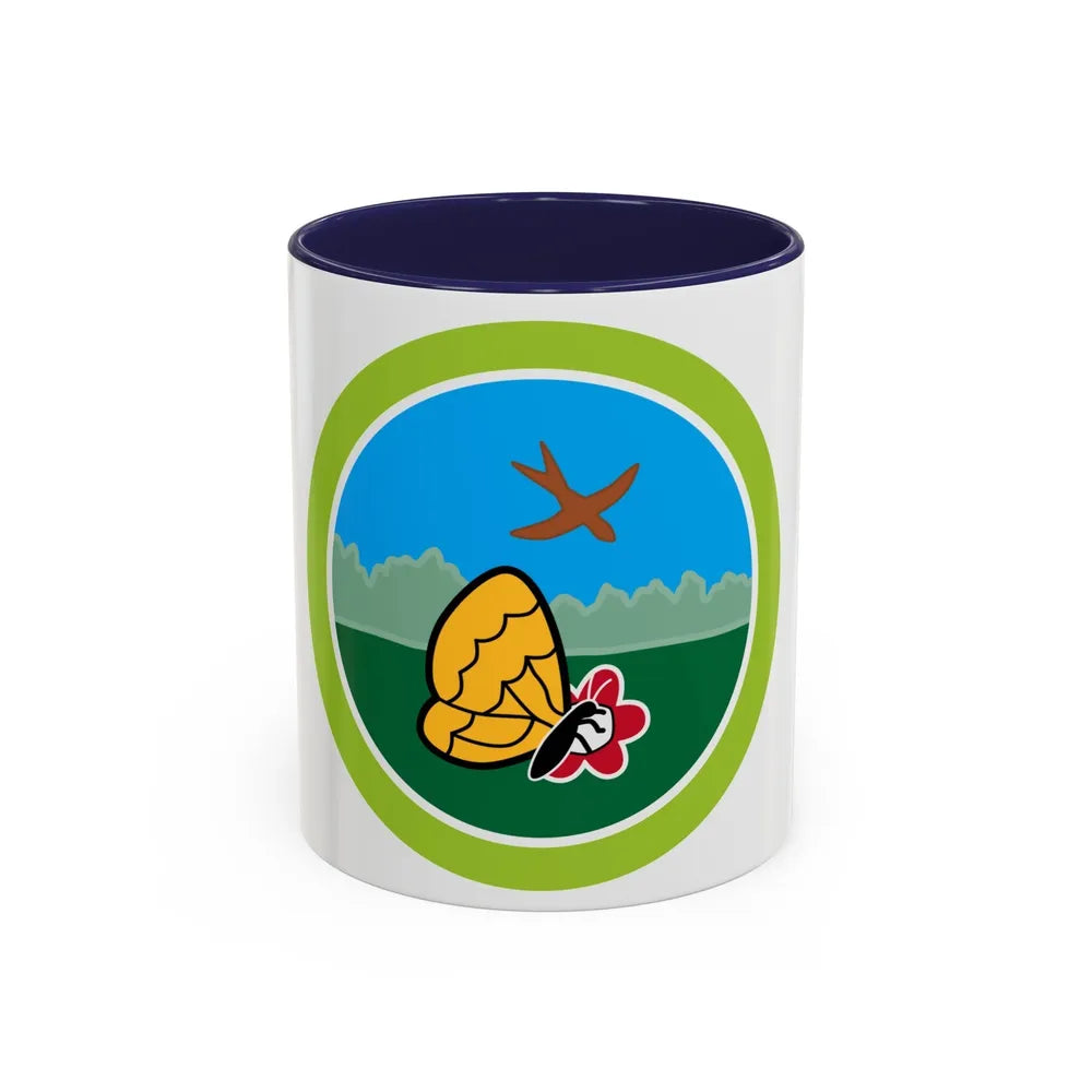 Nature (Boy Scout Merit Badge) Accent Coffee Mug-11oz-Navy-Go Mug Yourself