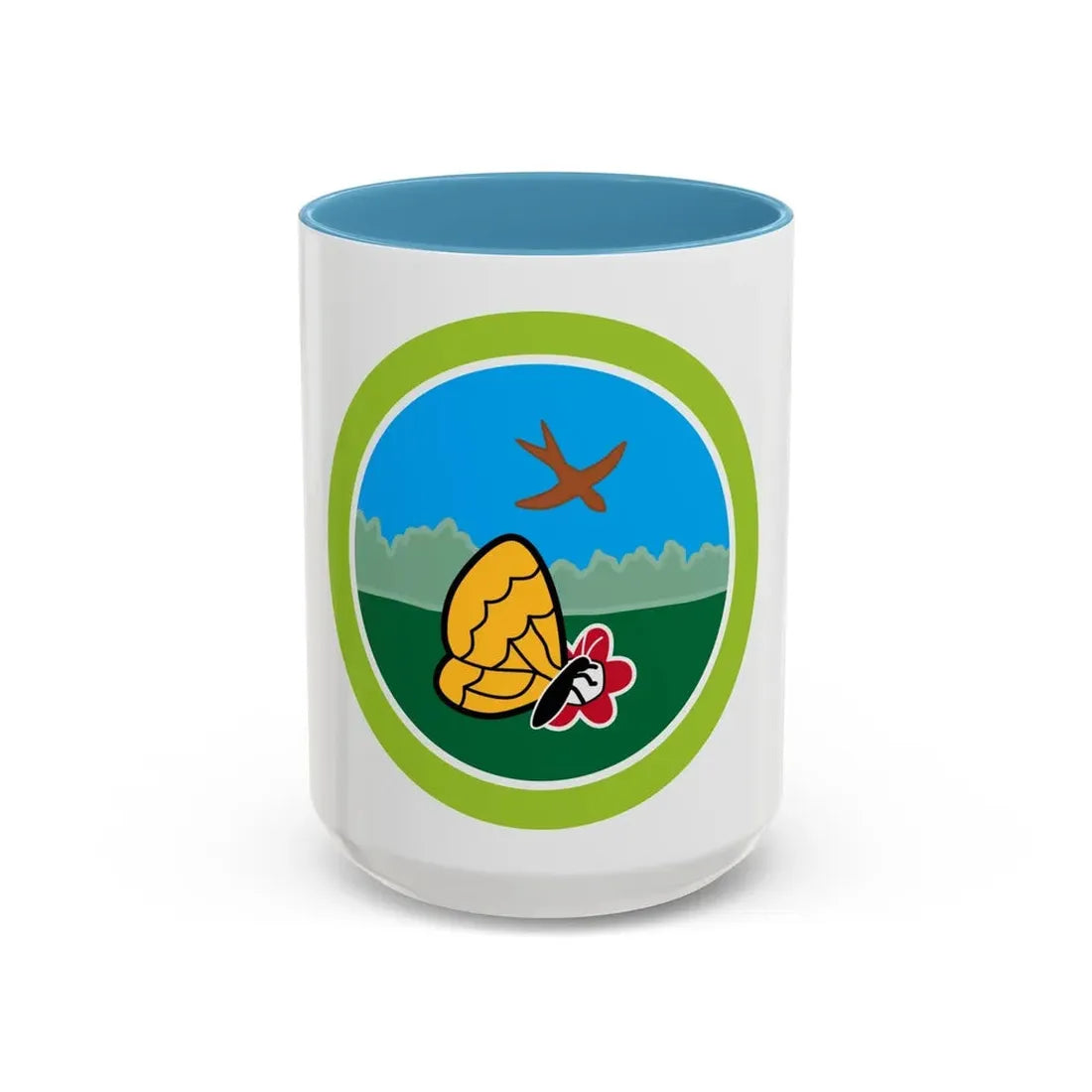 Nature (Boy Scout Merit Badge) Accent Coffee Mug 15oz Light Blue - Go Mug Yourself