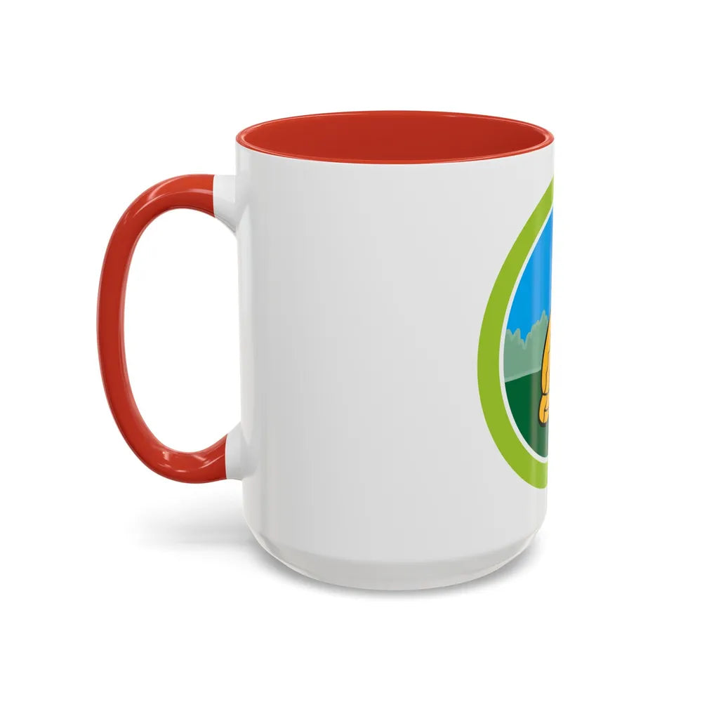 Nature (Boy Scout Merit Badge) Accent Coffee Mug-Go Mug Yourself