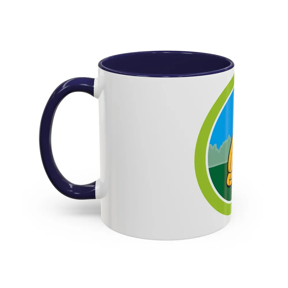 Nature (Boy Scout Merit Badge) Accent Coffee Mug-Go Mug Yourself