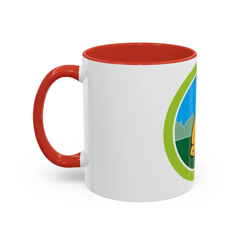 Nature (Boy Scout Merit Badge) Accent Coffee Mug-Go Mug Yourself