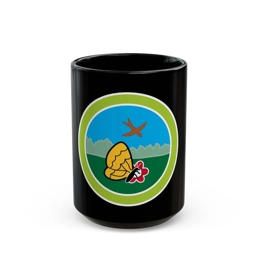 Nature (Boy Scout Merit Badge) Black Coffee Mug-15oz-Go Mug Yourself