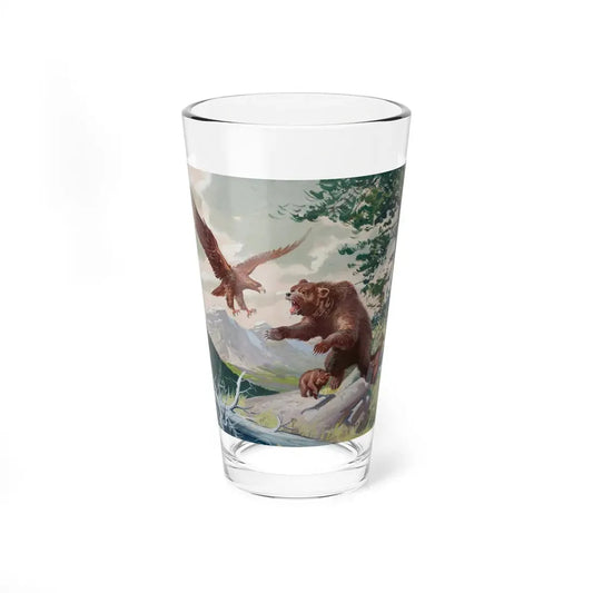 Nature scene, story illustration (Magazine Illustration) Pint Glass 16oz 16oz - Go Mug Yourself