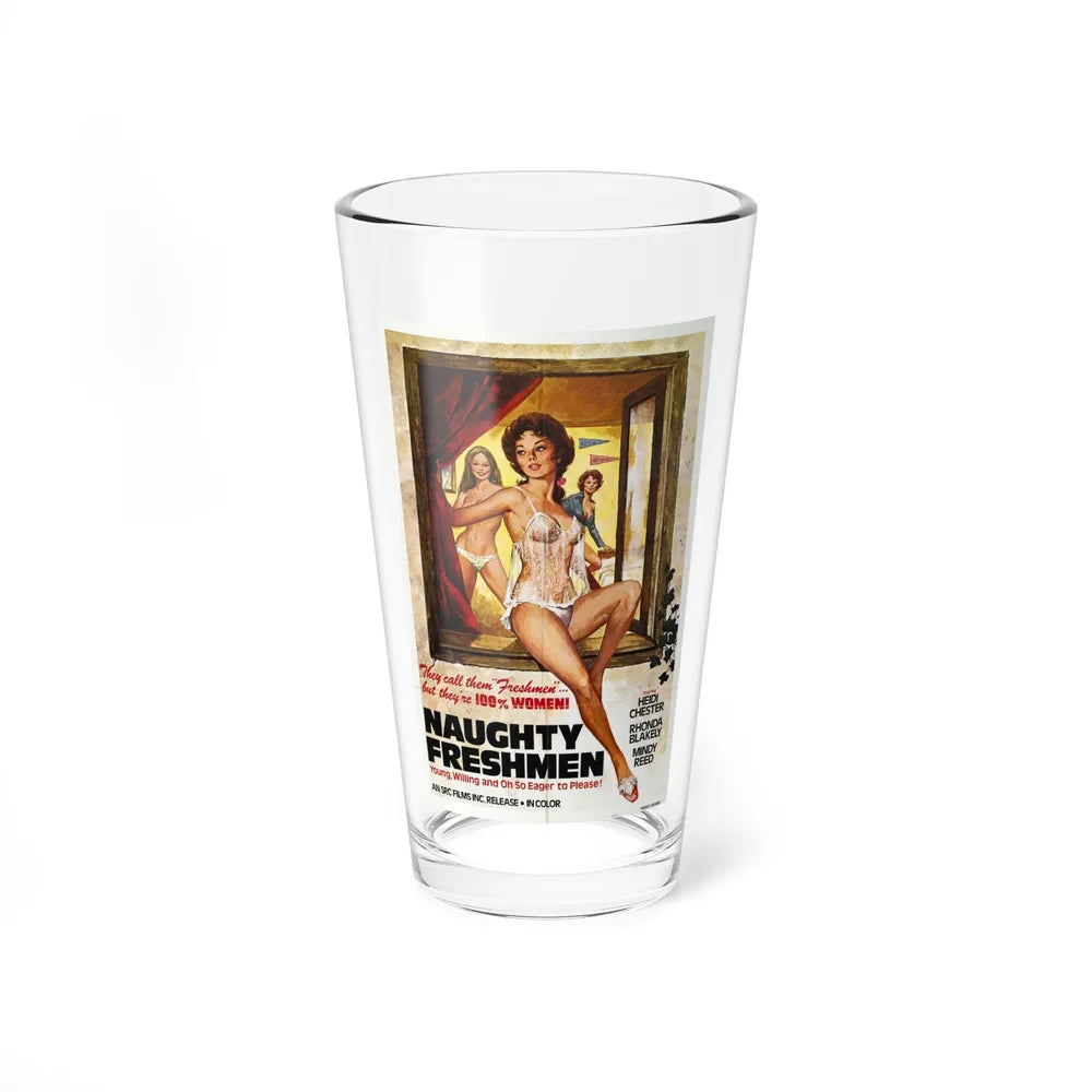 NAUGHTY FRESHMEN 1970 Movie Poster - Pint Glass 16oz-16oz-Go Mug Yourself