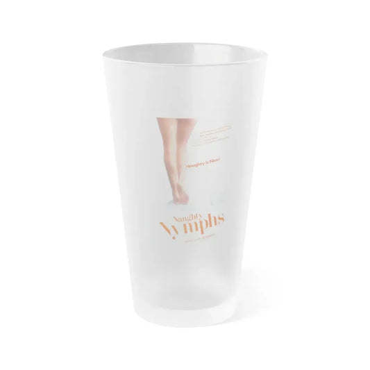 NAUGHTY NYMPHS 1972 Movie Poster - Frosted Pint Glass 16oz 16oz Frosted - Go Mug Yourself
