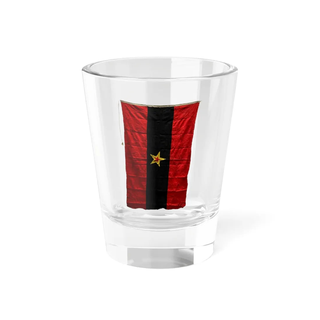 Nautical Signal Flag of the PSRA (Albania) Shot Glass 1.5oz 1.5oz - Go Mug Yourself