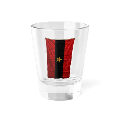 Nautical Signal Flag of the PSRA (Albania) Shot Glass 1.5oz 1.5oz - Go Mug Yourself