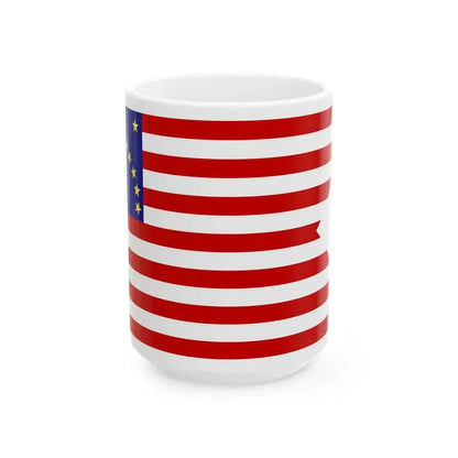 Nauvoo Legion Cavalry Guidon Probable (United States) White Coffee Mug 15oz - Go Mug Yourself